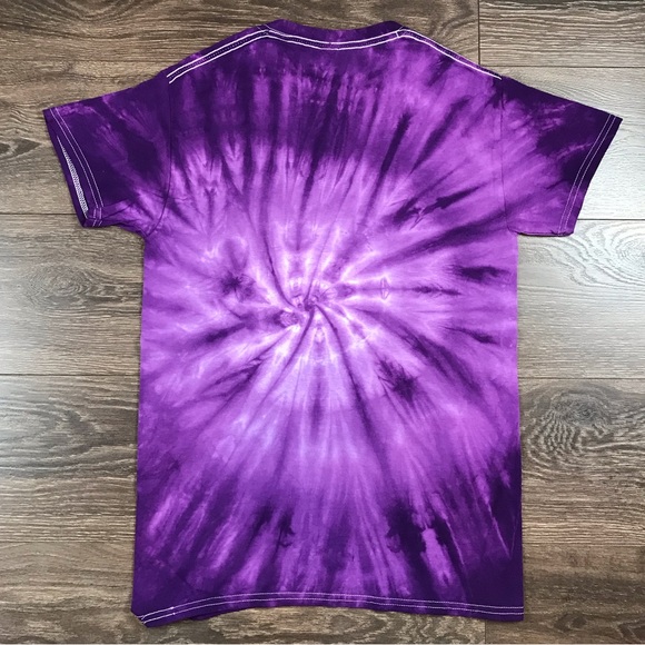 Mitchell & Ness Toronto Raptors NBA Hardwood Classics Men’s Purple Tie-Dye Shirt - Picture 7 of 7
